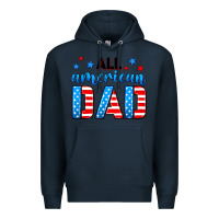 Navy All American dad Premium Hoodie - Neo Western