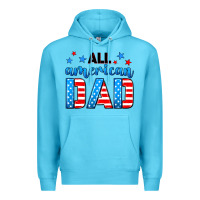 Ocean Blue All American dad Premium Hoodie - Neo Western