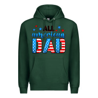 Sports Green All American dad Premium Hoodie - Neo Western
