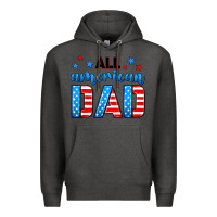 Charcoal Heather All American dad Premium Hoodie - Neo Western