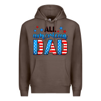 Coffee All American dad Premium Hoodie - Neo Western
