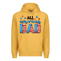 Mustard All American dad Premium Hoodie - Neo Western