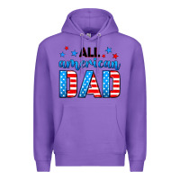 Purple All American dad Premium Hoodie - Neo Western