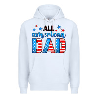 White All American dad Premium Hoodie - Neo Western