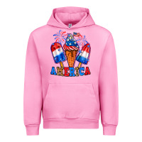 Fuchsia Pink 4th of July America ice creams Urban Hoodie - Neo Western