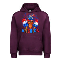 Mauve Wine 4th of July America ice creams Urban Hoodie - Neo Western