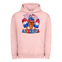 Pigment Salmon 4th of July America ice creams Urban Hoodie - Neo Western