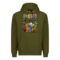 Army Green School driver bus Premium Hoodie - CowhideDigitalArt