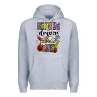Heather Grey School driver bus Premium Hoodie - CowhideDigitalArt