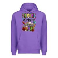 Purple School driver bus Premium Hoodie - CowhideDigitalArt