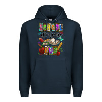 Navy School driver bus Premium Hoodie - CowhideDigitalArt