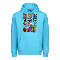 Ocean Blue School driver bus Premium Hoodie - CowhideDigitalArt