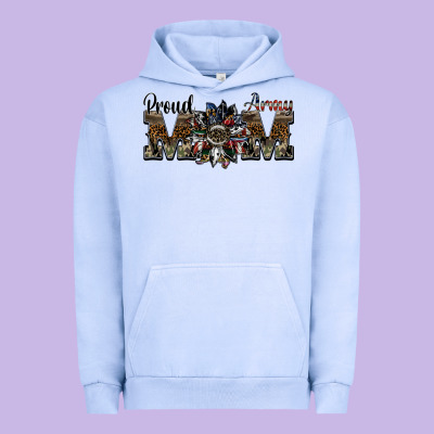Proud Army Mom Urban Hoodie Designed By Sublimationcraftshop