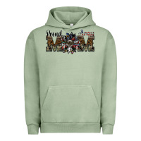 Pigment Oil Green proud army mom Urban Hoodie - SublimationCraftShop