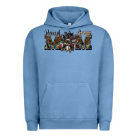 Pigment Pebble Blue proud army mom Urban Hoodie - SublimationCraftShop