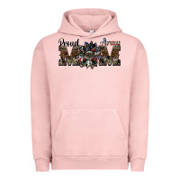 Pigment Salmon proud army mom Urban Hoodie - SublimationCraftShop