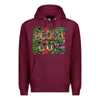Burgundy beach bum Premium Hoodie - SublimationCraftShop