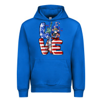 Cobalt Love 4th of July with gnomes 4th of july Urban Hoodie - CowGirlArtShop