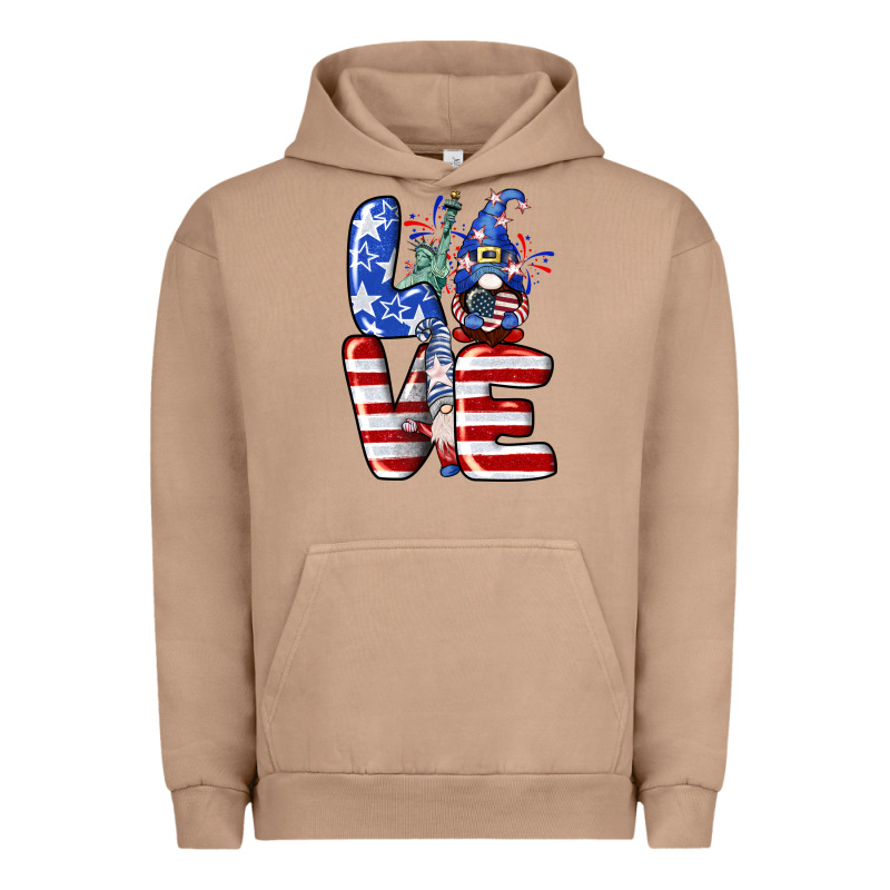 Love 4th Of July With Gnomes 4th Of July Urban Hoodie by CowGirlArtShop | Teevron