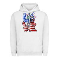 Pigment Lunar Rock Love 4th of July with gnomes 4th of july Urban Hoodie - CowGirlArtShop
