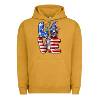 Pigment Peanut Butter Love 4th of July with gnomes 4th of july Urban Hoodie - CowGirlArtShop