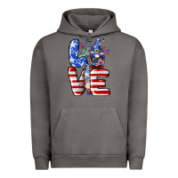 Pigment Tornado Love 4th of July with gnomes 4th of july Urban Hoodie - CowGirlArtShop