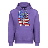 Tulip Love 4th of July with gnomes 4th of july Urban Hoodie - CowGirlArtShop