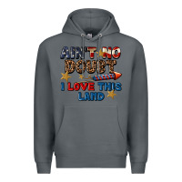 Rock Ain't no doubt i love this land 4th of july Premium Hoodie - CowGirlArtShop