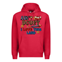 Cardinal Ain't no doubt i love this land 4th of july Premium Hoodie - CowGirlArtShop