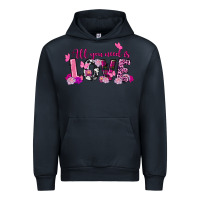 Navy all you need is love valentine's day Urban Hoodie - FaDigitalArtStudio