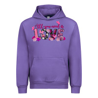 Tulip all you need is love valentine's day Urban Hoodie - FaDigitalArtStudio