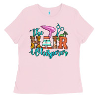 Bubblegum Pink the hair whisperer Ladies Tee - Artiststas