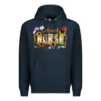 Navy school nurse Premium Hoodie - CowhideDigitalArt