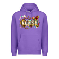 Purple school nurse Premium Hoodie - CowhideDigitalArt