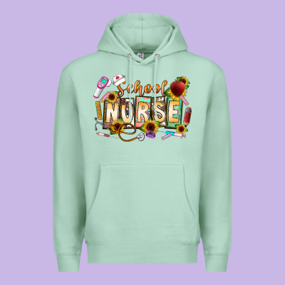 School Nurse Premium Hoodie Designed By Cowhidedigitalart