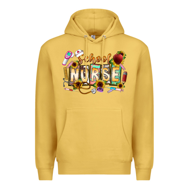 School Nurse Premium Hoodie by CowhideDigitalArt | Teevron
