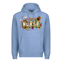 Colony Blue school nurse Premium Hoodie - CowhideDigitalArt