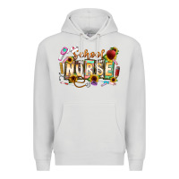 Dove Grey school nurse Premium Hoodie - CowhideDigitalArt