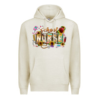 Oatmeal Heather school nurse Premium Hoodie - CowhideDigitalArt