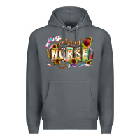 Rock school nurse Premium Hoodie - CowhideDigitalArt