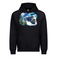 Black polar express winter Urban Hoodie - FaDigitalArtStudio