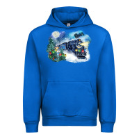 Cobalt polar express winter Urban Hoodie - FaDigitalArtStudio