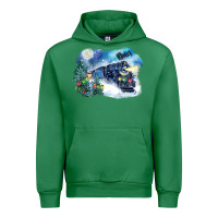 Emerald polar express winter Urban Hoodie - FaDigitalArtStudio