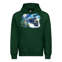 Foreset Green polar express winter Urban Hoodie - FaDigitalArtStudio