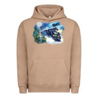 Pigment Burro polar express winter Urban Hoodie - FaDigitalArtStudio