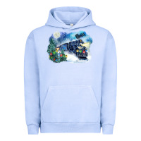 Pigment Grape Ice polar express winter Urban Hoodie - FaDigitalArtStudio