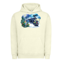 Pigment Pistachio polar express winter Urban Hoodie - FaDigitalArtStudio