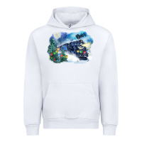 White polar express winter Urban Hoodie - FaDigitalArtStudio