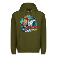 Army Green beach please Premium Hoodie - SublimationCraftShop