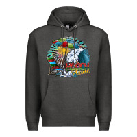 Charcoal Heather beach please Premium Hoodie - SublimationCraftShop
